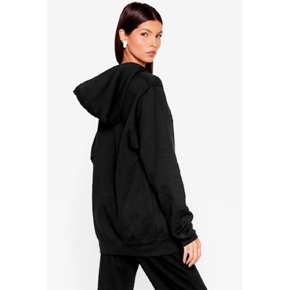 NASTY GAL Snowflake Bust Graphic Hoodie - Picture 4 of 4